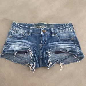 Express denim shorts